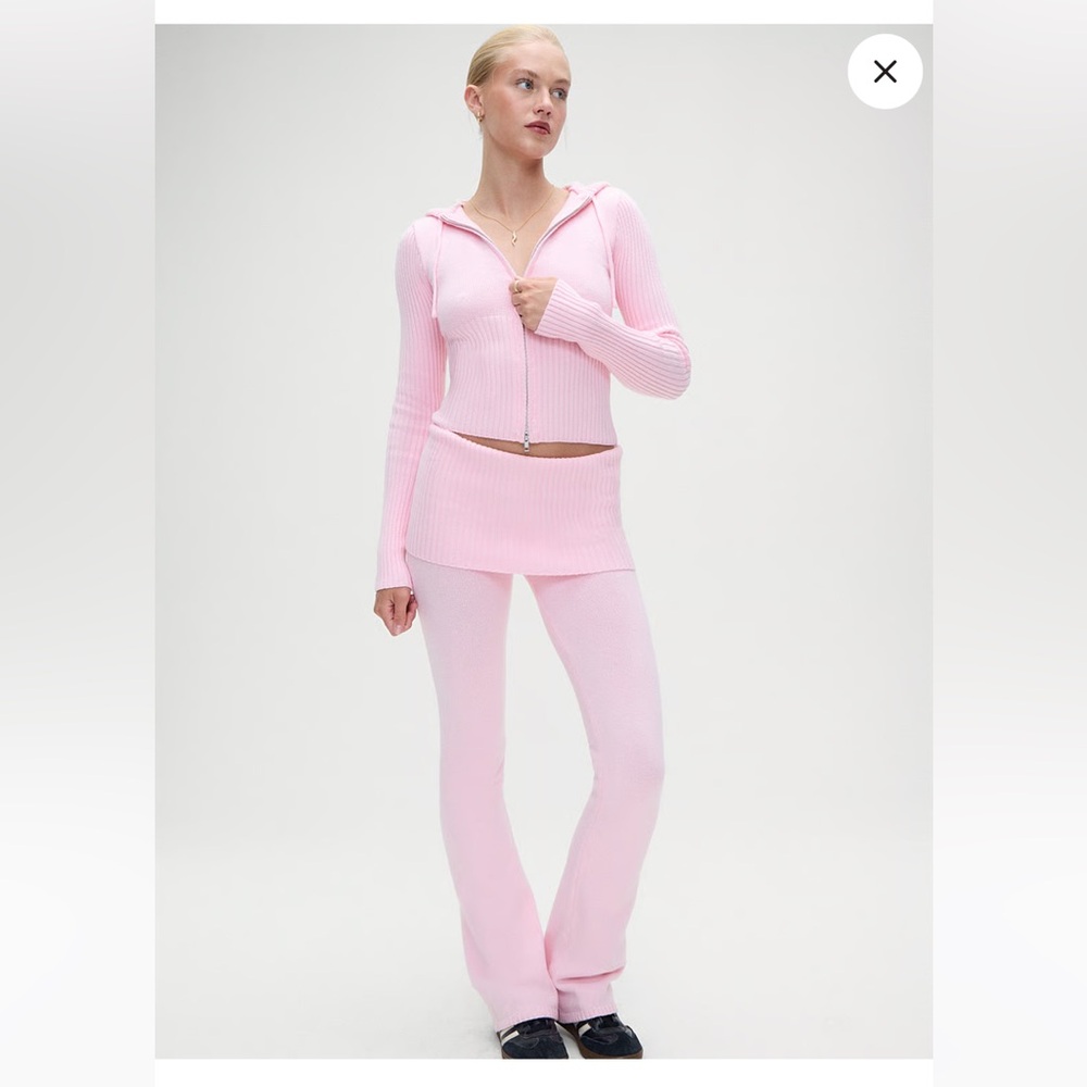 Frankie’s bikinis aimee pink cloud knit set